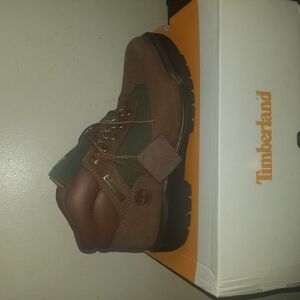 Timberland Brown and Green Men's Boots